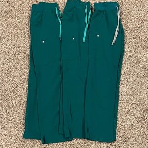 Figs Hunter Green scrubs